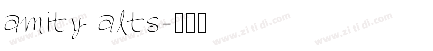 amity alts字体转换